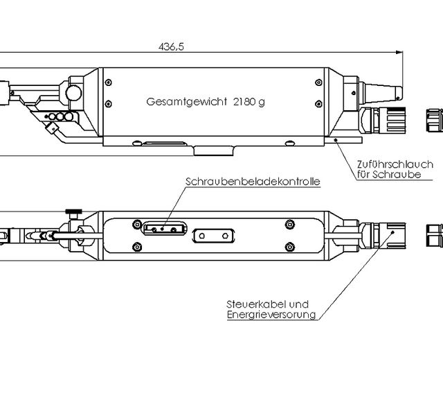 Maßblatt Minischrauber